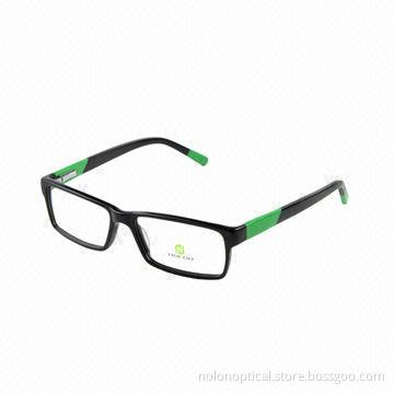 Fashion black acetate optical frame for men, OEM/ODM orders and customized logos are accepted